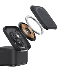 Baseus MagPro 3-in-1 Qi2 Magnetic Wireless Charger 25W - Cosmic Black