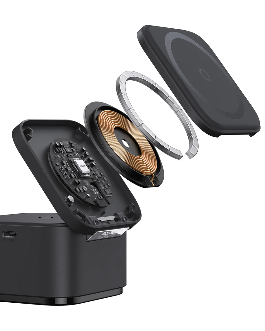 Baseus MagPro 3-in-1 Qi2 Magnetic Wireless Charger 25W - Cosmic Black