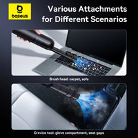 Baseus A0 Pro Car Vacuum Cleaner (4000pa) - Cluster Black