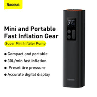 Baseus Super Mini Inflator Pump - Black