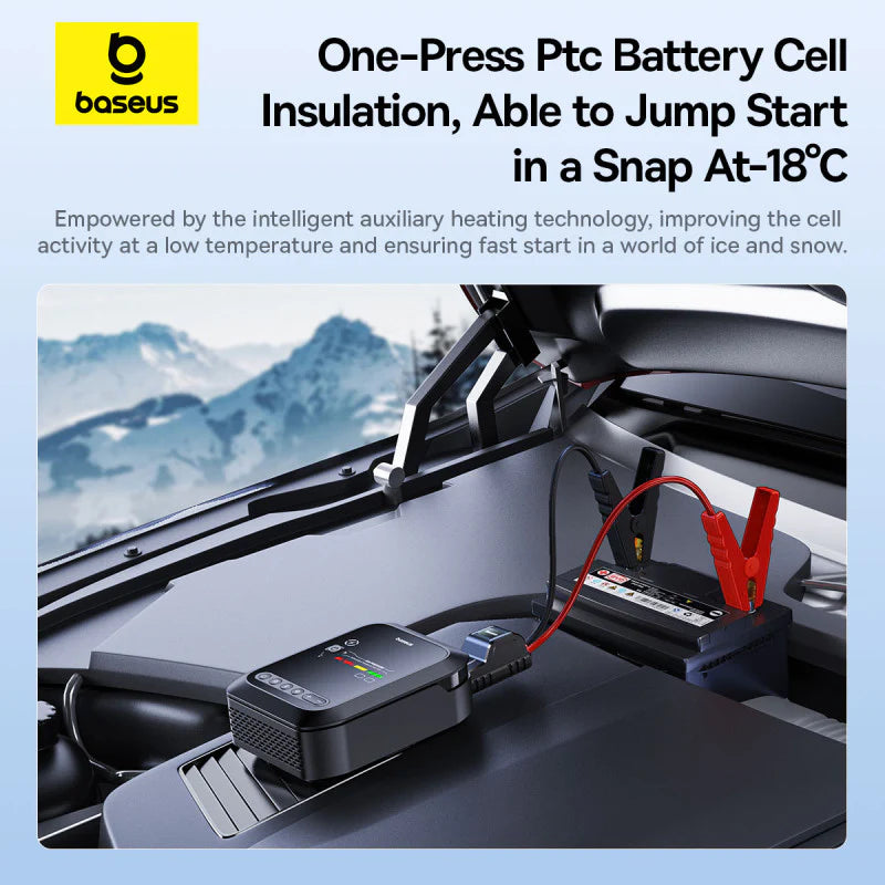 Baseus Primetrip Series Super Energy 4-in-1 Car Jump Starter 1200A - Cluster Black