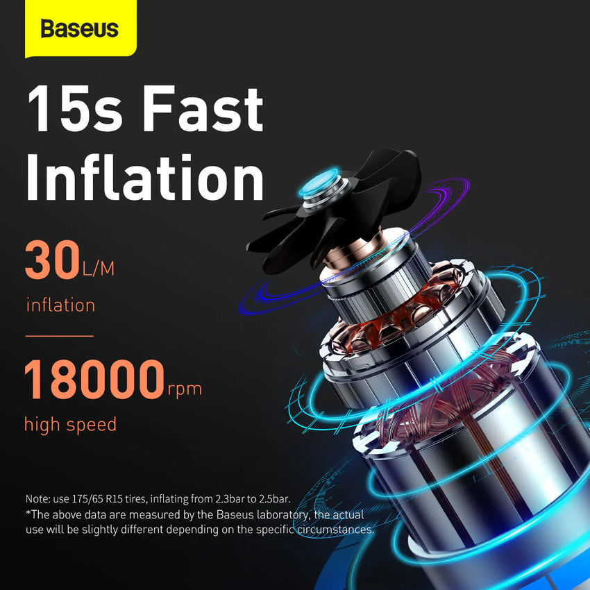 Baseus Super Mini Inflator Pump - Black