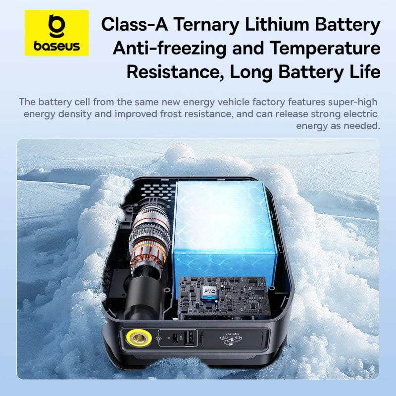 Baseus Primetrip Series Super Energy 4-in-1 Car Jump Starter 1200A - Cluster Black