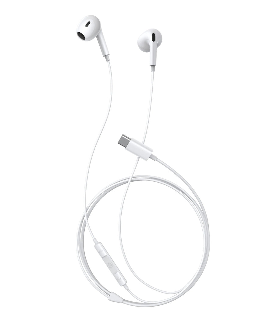 Baseus Encok CZ17 Semi-In-Ear Wired Earphones - Moon White