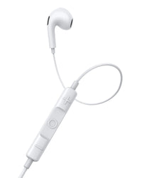 Baseus Encok CZ17 Semi-In-Ear Wired Earphones - Moon White