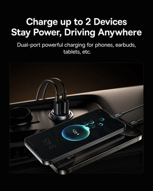 Baseus Tiny Star Mini Car Charger (U+C) 30W - Cosmic Black