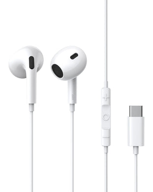 Baseus Encok CZ17 Semi-In-Ear Wired Earphones - Moon White