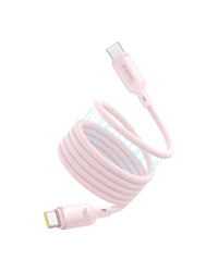 Baseus PicoGo Magnetic Liquid Silicone Fast Charging Cable USB-C to USB-C 240W 1m - Baby Pink