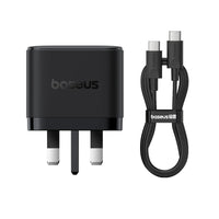 Baseus Palm Fast Charger 2C+U 65W - Cluster Black
(with Baseus Cable USB-C to USB-C 100W)