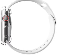 UNIQ GARDE HYBRID WATCH CASE WITH SCREEN PROTECTION 45MM DOVE (CLEAR)