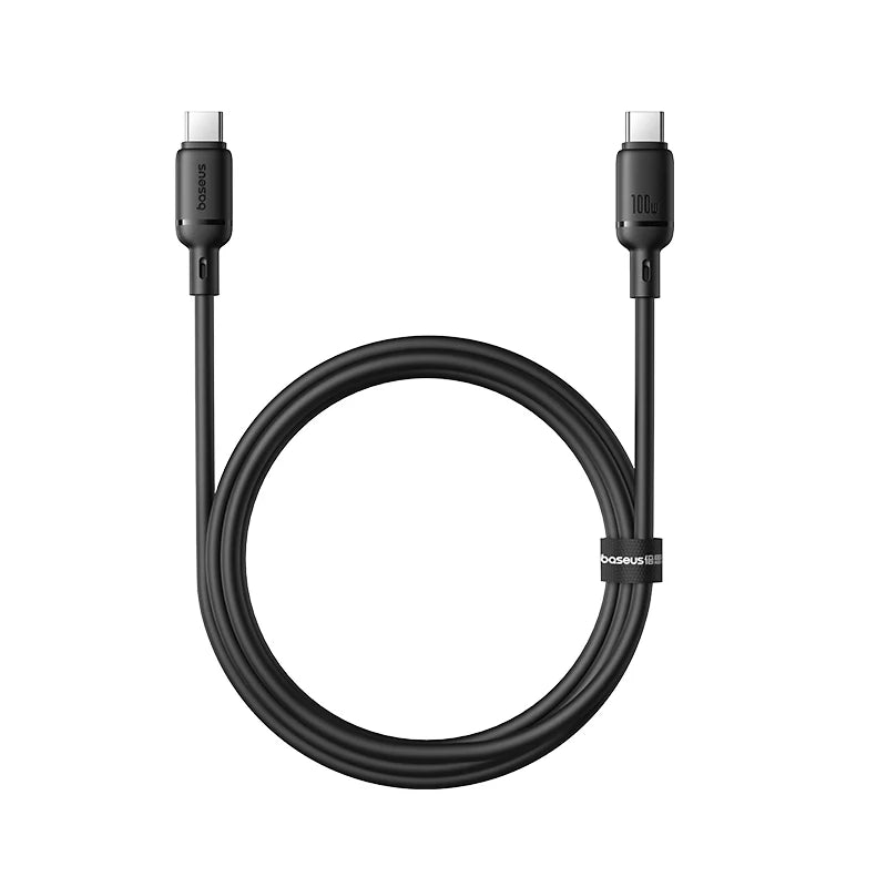 Baseus Silky Fast Charging Cable USB-C to USB-C 100W 1m - Cluster Black