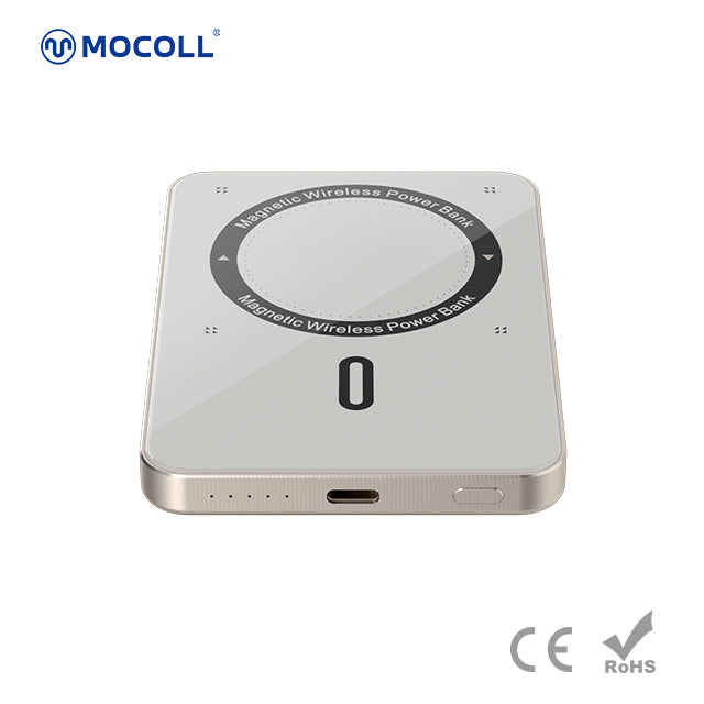 MOCOLL PD 20W Magnetic Wireless Power Bank 5000mAh – Titanium Gold