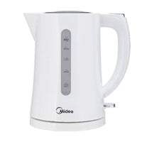Midea Electric Kettle 1850-2200 Watts 1.7 Liters, White - MK-17D18B2