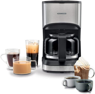 Kenwood Coffee Machine Up To 6 Cup Coffee Maker for Drip Coffee and Americano 550W 40 Min Auto Shut Off - Black/Silver