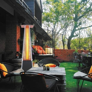 Admiral Outdoor Prism Gas Patio Heater - Black, Stylish & Efficient Heating