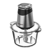 Daewoo Mini Food Chopper 1.8L Glass Bowl 2 Speed, 4 BI Level, 500W