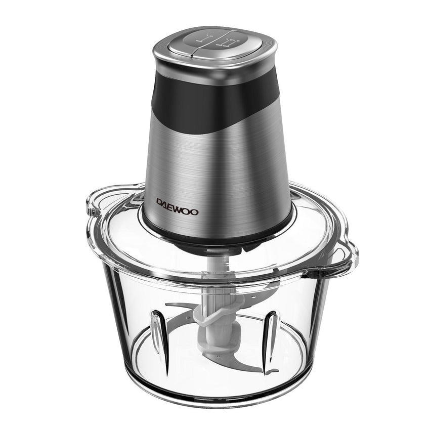 Daewoo Mini Food Chopper 1.8L Glass Bowl 2 Speed, 4 BI Level, 500W