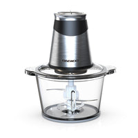 Daewoo Mini Food Chopper 1.8L Glass Bowl 2 Speed, 4 BI Level, 500W