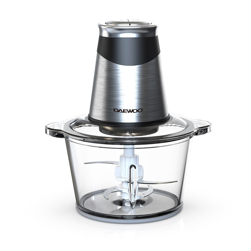 Daewoo Mini Food Chopper 1.8L Glass Bowl 2 Speed, 4 BI Level, 500W