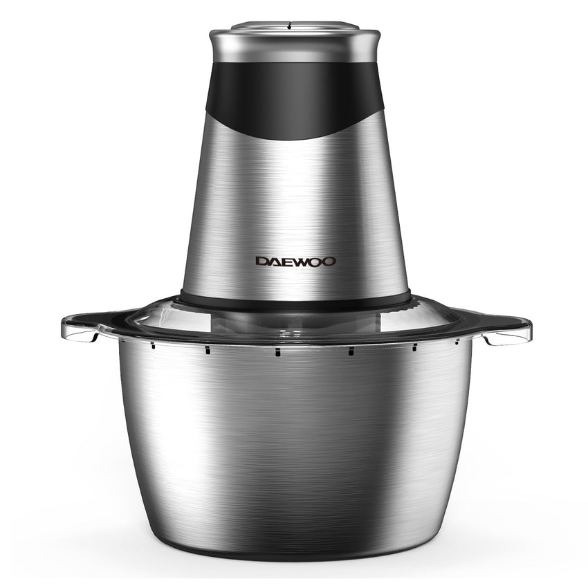 Daewoo Mini Food Chopper 1.8L BPA Free Stainless-Steel Bowl 2 Speed, 4 BI Level, 500W