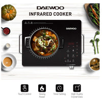Daewoo 2000W Electric Single Infrared Cooker - Black