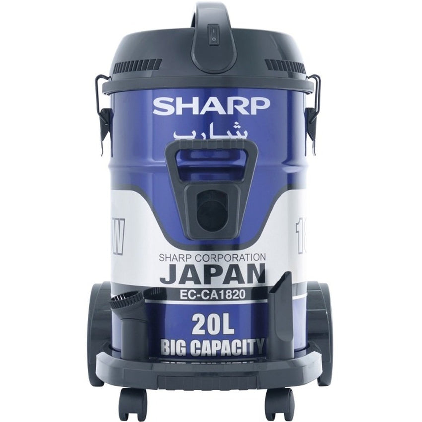 Sharp Drum Vacuum Cleaner 1800 Watts 20 Liters, Blue - EC-CA1820-Z