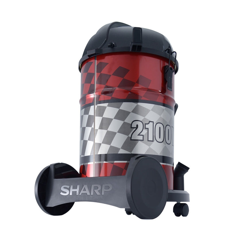 Sharp Drum Vacuum Cleaner 2100 Watts 21 Liters, Red - EC-CA2121-Z