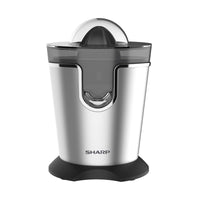"Sharp 100W Stainless Steel Citrus Juicer with Anti-Drip Spout - High-Power Electric Lemon & Orange Press - Easy Clean, Large Pulp Strainer - Model EJ-P41-S3"