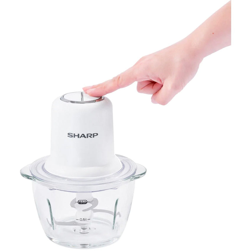 Sharp Chopper 350 Watts 1.2 Liters, White - EM-CP31-W3