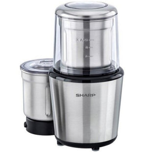 Sharp Coffee Grinder with Chopper 200 Watts 70g, Stainless Steel - EM-GP21-S3