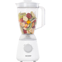 Sharp Blender 400 Watts 1.5 Liters, White - EM-TP12-W3