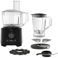 Moulinex 800W Power Food Processor - 25 Functions & 6 Attachments - Black - FP247827