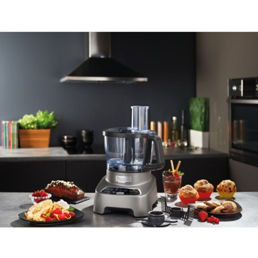 MOULINEX FP821827 High-Power Food Processor, 1000W Motor, 8-Piece Set, 28 Cooking Functions