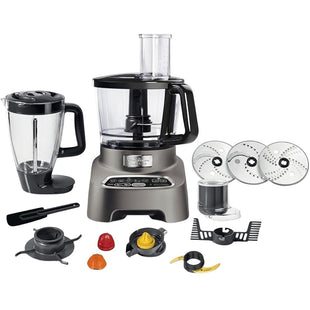 MOULINEX FP821827 High-Power Food Processor, 1000W Motor, 8-Piece Set, 28 Cooking Functions
