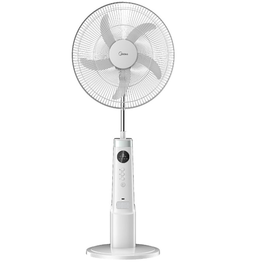 Midea Rechargeable Stand Fan 18 Inch 25 Watts, White - FS45-23MRD