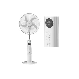 Midea Rechargeable Stand Fan 18 Inch 25 Watts, White - FS45-23MRD