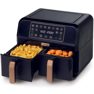 Kenwood Air Fryer Dual Frying Basket 2*4 Liters 1700 Watts - HFP70.000BK