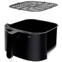 Kenwood Air Fryer 1500 Watts 9 Liters, Black - HFP92.000BK