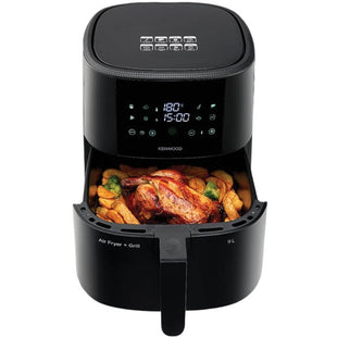 Kenwood Air Fryer 1500 Watts 9 Liters, Black - HFP92.000BK