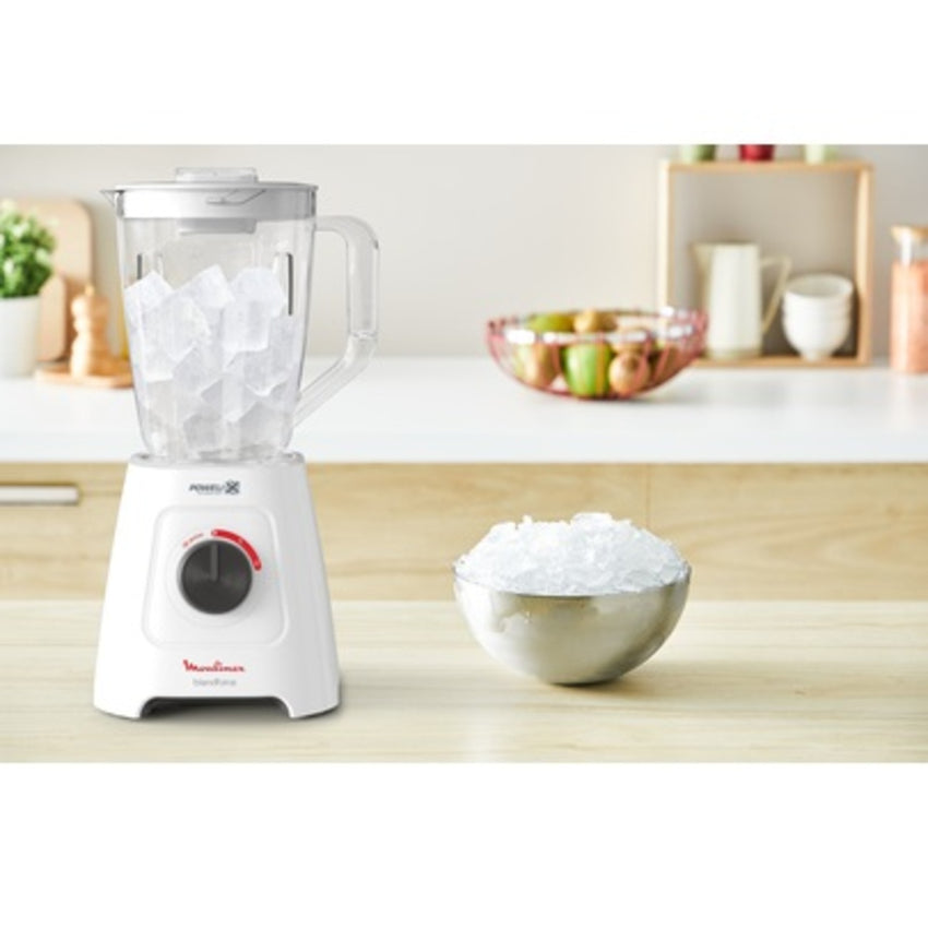 Moulinex 600W 2L Blender with Extra-Large Food Chopper Grinder Attachment (LM42X127)