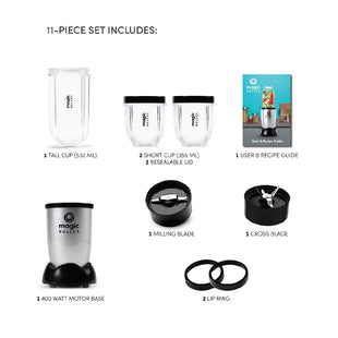 Magic Bullet Blender 400 Watts 532ml - MB4-1012