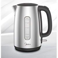 Midea Kettle 2200 Watts 1.7 Liters, Stainless Steel - MEK-170M0B-SS