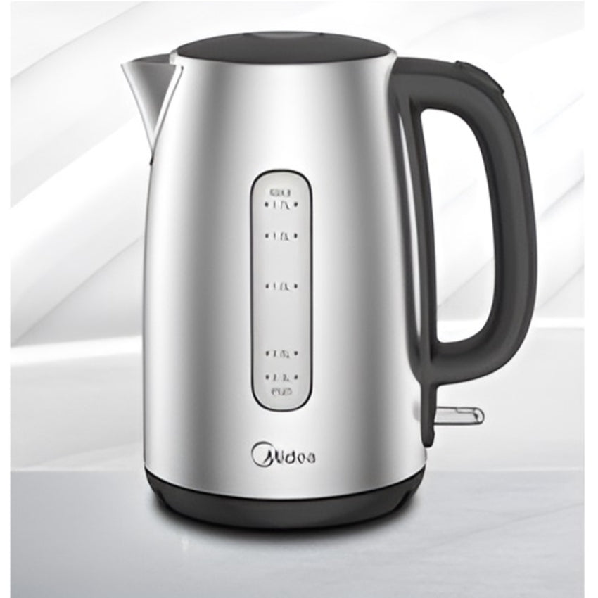 Midea Kettle 2200 Watts 1.7 Liters, Stainless Steel - MEK-170M0B-SS