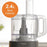Panasonic Food Processor 800 Watts 2.4 Liters, Black - MK-F510KTZ