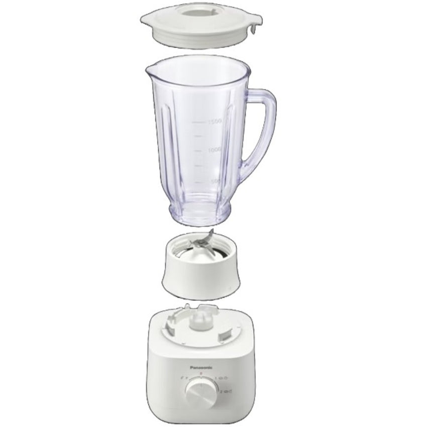 Panasonic Blender with 2 Mill 450 Watts 1.5 Liters, White - MX-EP5121WTZ