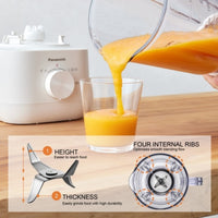 Panasonic Blender with 2 Mill 450 Watts 1.5 Liters, White - MX-EP5121WTZ