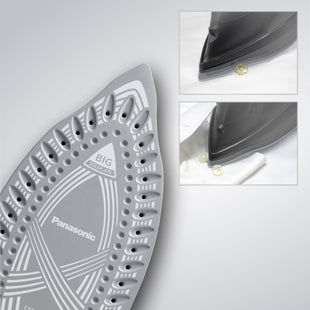 Panasonic Steam Iron 2800 Watts Ceramic Soleplate - NI-JU900KTH