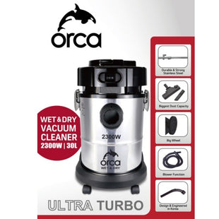 Orca Drum Vacuum Cleaner 30 Liters 2300 Watts - OR-DVC-3023