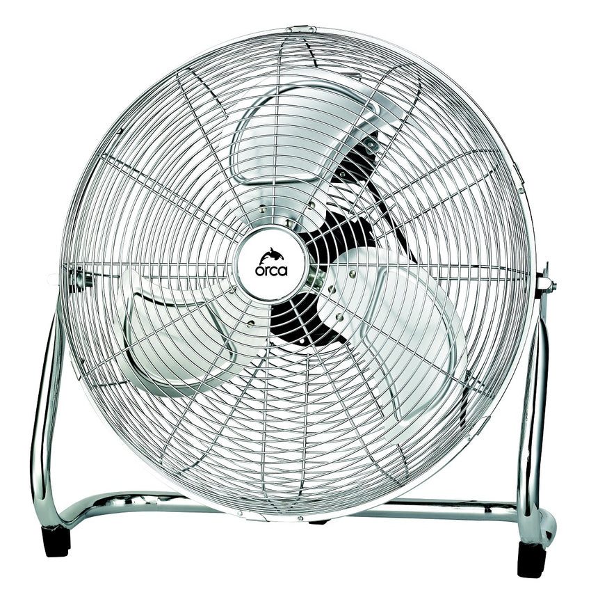 Orca Floor Fan 18-inch 3 Speed Chorome Colour
