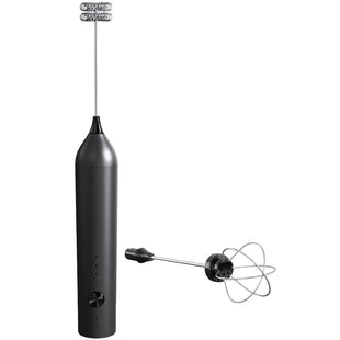 Orca Rechargeable Electric Milk Frother 3 Speeds, Black - OR-MF-13BS